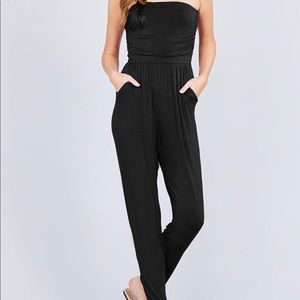 NWT strapless jumpsuit